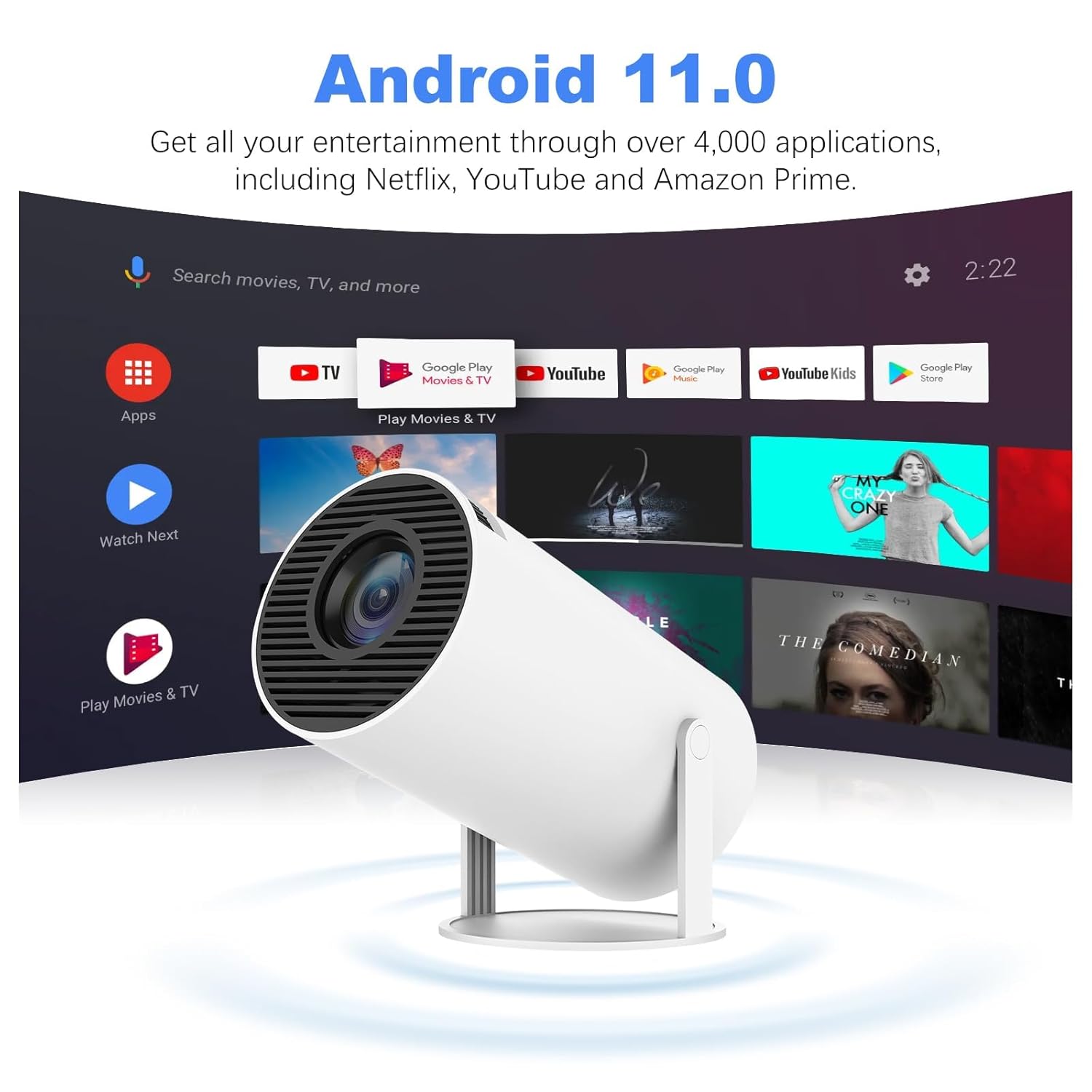 Grabio™ Smart 4K Projector